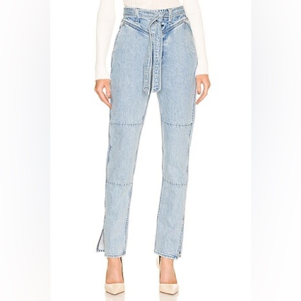 Rag & Bone Mia Yoke High Rise Jeans in Clean Lou